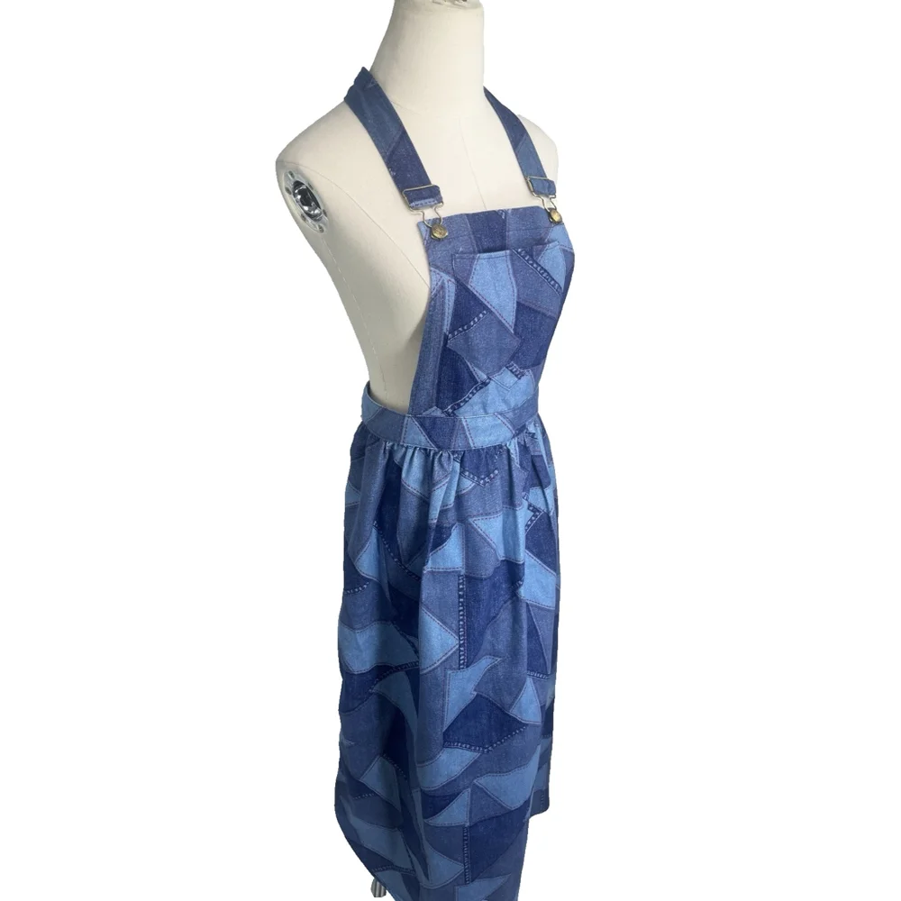 Vtg‎ Womens Apron Smock 